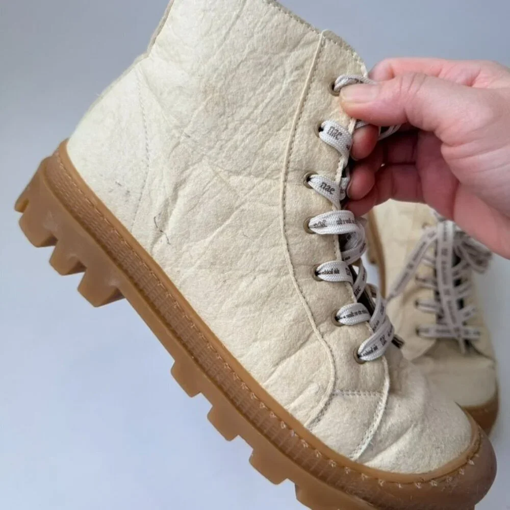 Nae Noah Vegan Boots White EU 40 Women's